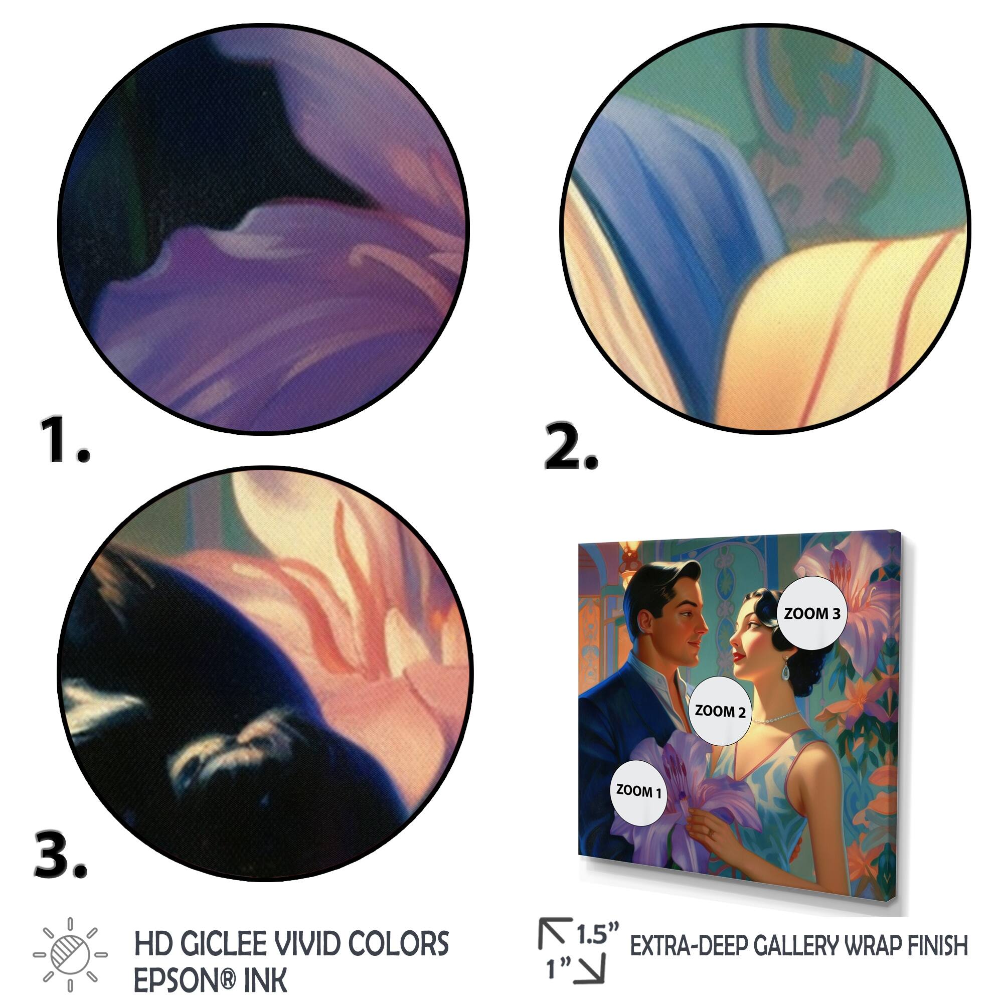 Designart "Beautiful Mexican Couple In Love Iii" Romantic Framed Wall